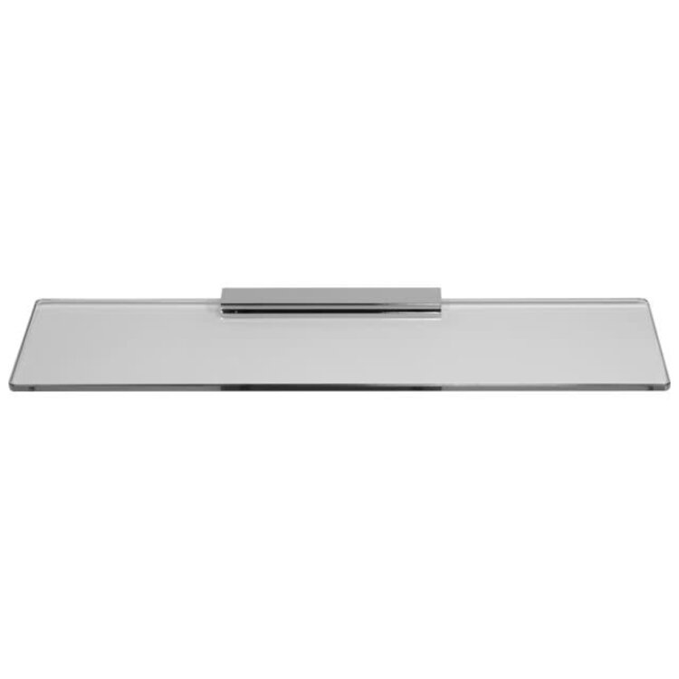 LALOO TABLETTE EATON MURALE SIMPLE EN VERRE/CHROME