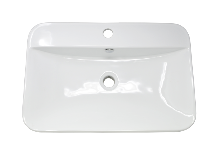 LIGANO Lavabo encastre prestige 23 1/2 x 16 x 1 pouce