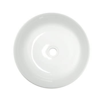 LIGANO Lavabo encastré rond 15 3/4 avec rebord 1 1/4po blanc