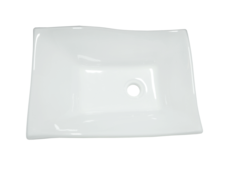 LIGANO VASQUE JULIE, 20'' x 14'', SANS TROP-PLEIN, BLANC