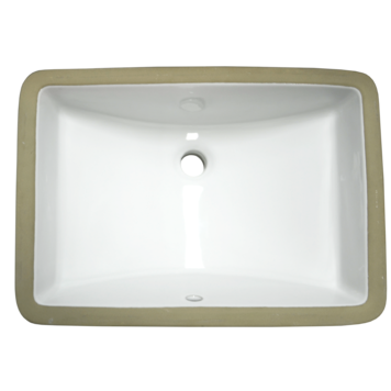 LIGANO LAVABO RECT. SOUS-PLAN  AVEC TROP-PLEIN, BLANC