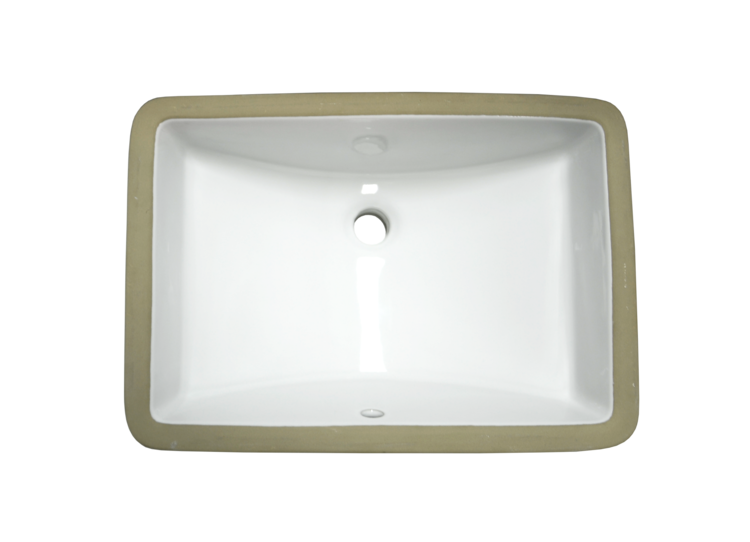 LIGANO Lavabo rect. sous-plan avec trop-plein, blanc