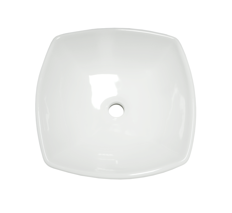 LIGANO Vasque carre rond 16 1/2 x 5 1/4