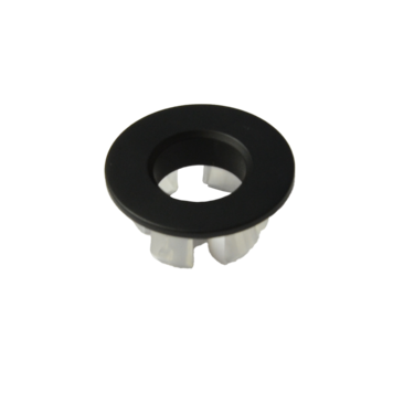 LIGANO Cache trop-plein rond noir mat