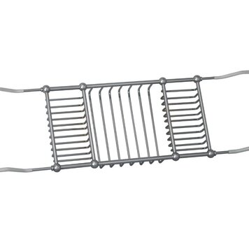 BARIL d- PONT DE BAIN AJUSTABLE , 29-1/2'' À 40'', NICKEL BROSSÉ