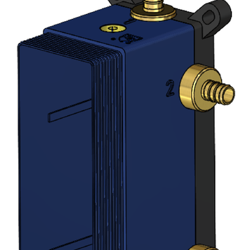 TENZO Brute de valve etroit t-box universel 2 et 3 voies en pex