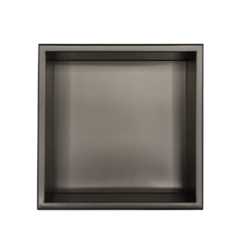 LIGANO Niche 13x13x4 stainless fumé
