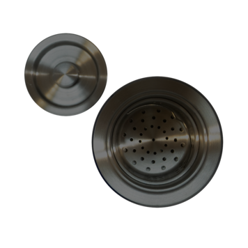 LIGANO CREPINE DE LUXE AVEC PANIER EN STAINLESS NOIR