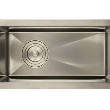 LIGANO EVIER BAR CUVE 10 X 19 STAINLESS AVEC GRILLE ET CREPINE PANIER DE LUXE