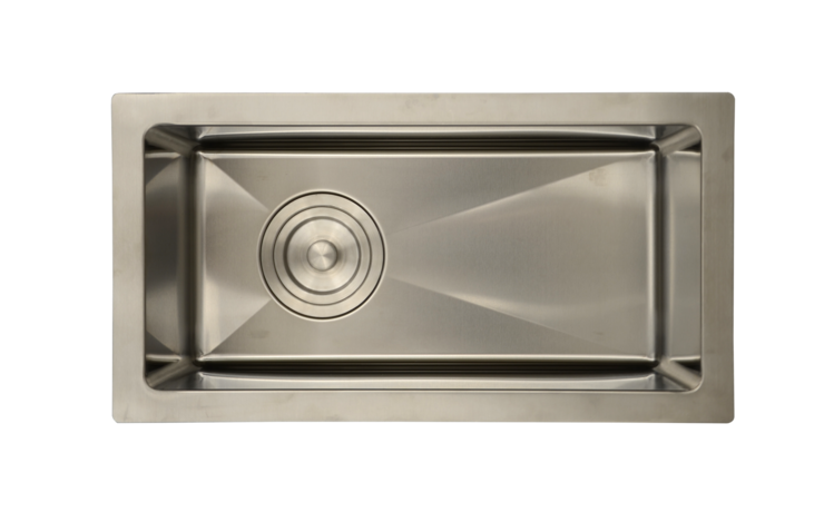 LIGANO Évier de bar avec grille et crépine panier de luxe 10 x 19po stainless