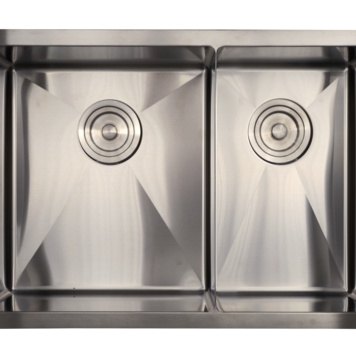 LIGANO Evier sous plan 26x18 1 cuve 1/2 2 profondeurs stainless avec grille et crepine panier de luxe