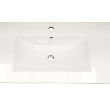 LIGANO DESSUS DE COMPTOIR EN PORCELAINE 24 PO AVEC LAVABO INTEGRE