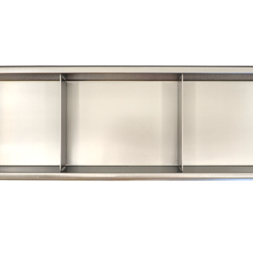 LIGANO Copy of NICHE TRIPLE VERTICALE 37X9X4 STAINLESS
