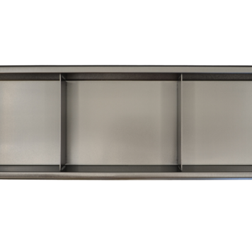 LIGANO NICHE TRIPLE VERTICALE 37X9X4 STAINLESS NOIR