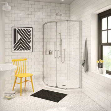MAAX PORTE DE DOUCHE RADIA NEO-ANGLE 36 X 36 X 71-1/2H CHROME
