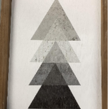 CJ MARKETING Cadre avec art en triangle