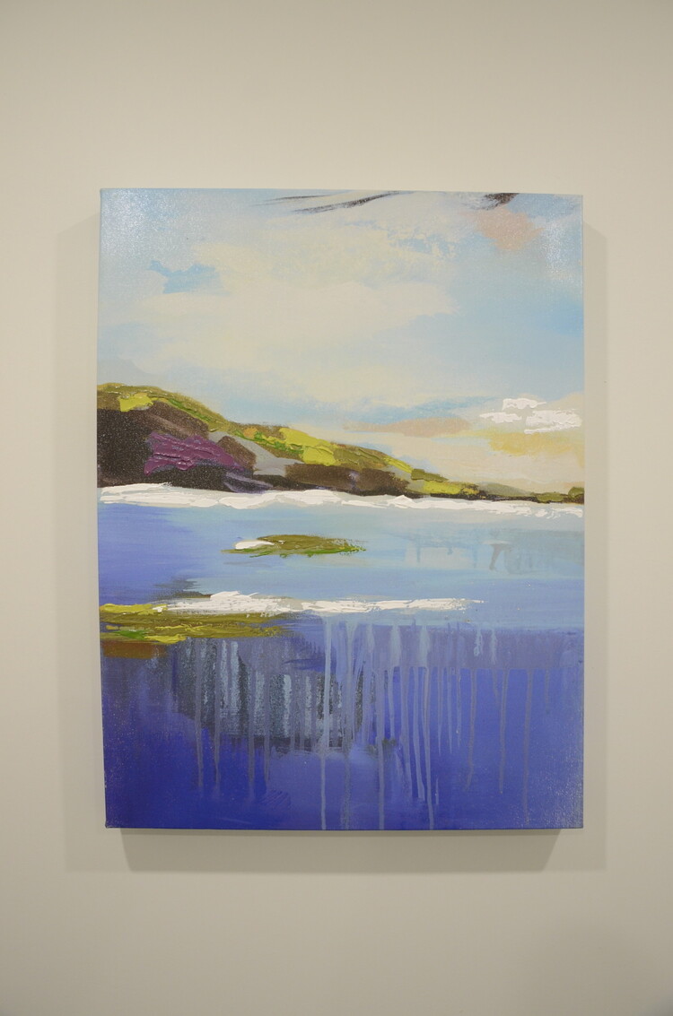 Cadre paysage abstrait ii 18 x 24po