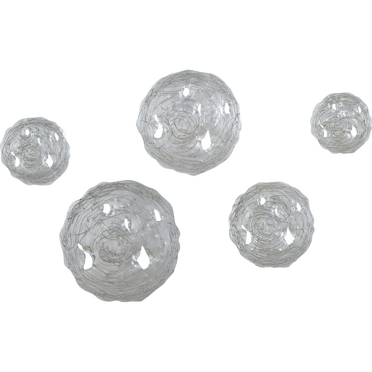 RENWIL Décoration murale 5 ronds molly en aluminium