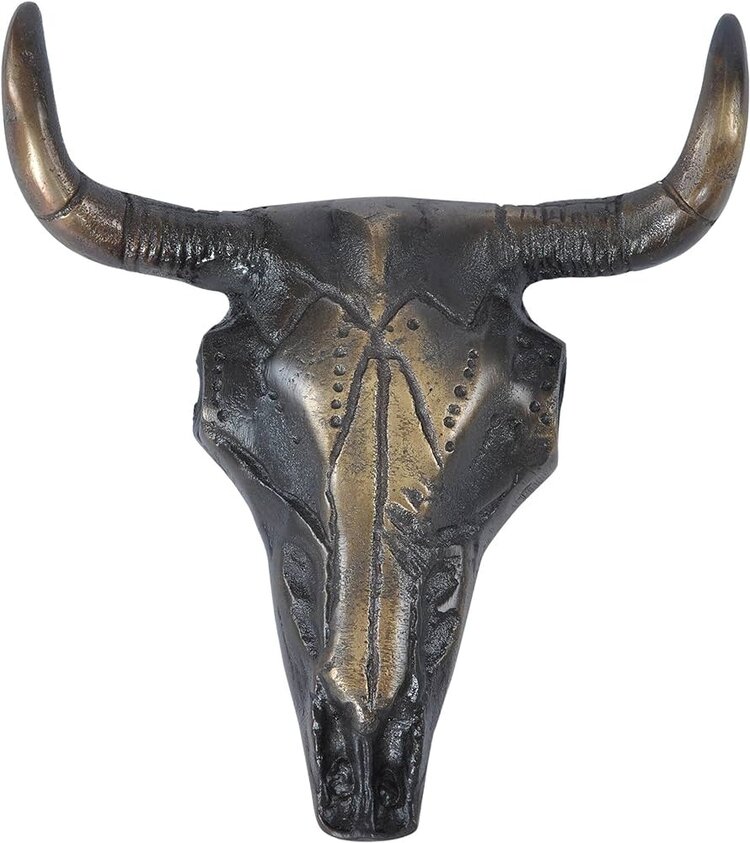 RENWIL d- STATUE DE CRANE EN ALUMINIUM FINI CUIVRE