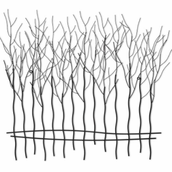 ABBOTT ARBRE MURALE EN METAL NOIR 33H