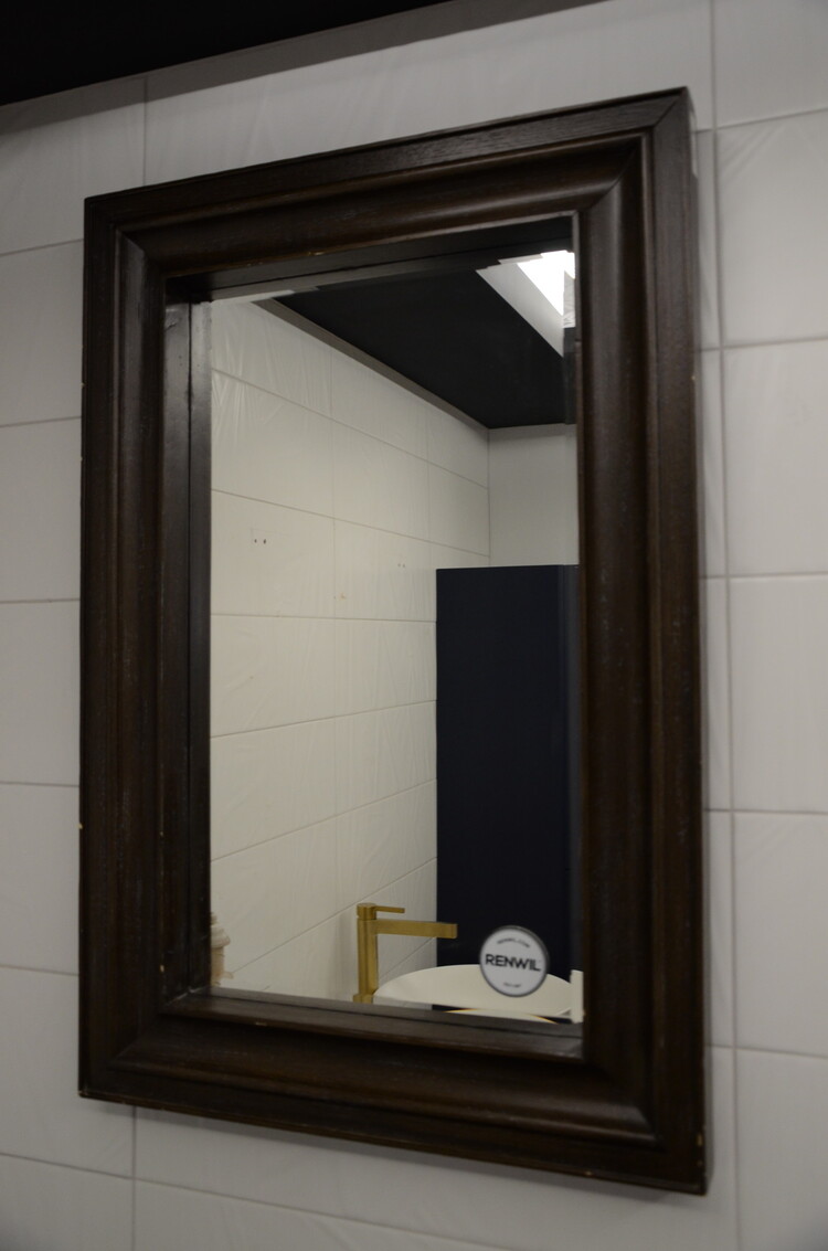 RENWIL Discontinué - Miroir vast bois brun antique 24 x 36 x 2po