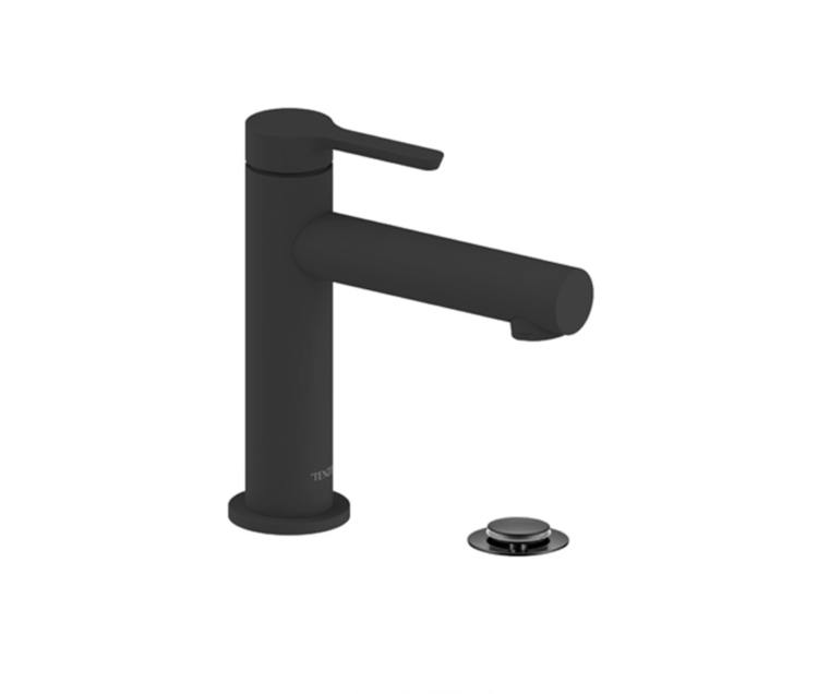 TENZO PRO ROBINET DE LAVABO MYLO MONO NOIR MAT AVEC DRAIN