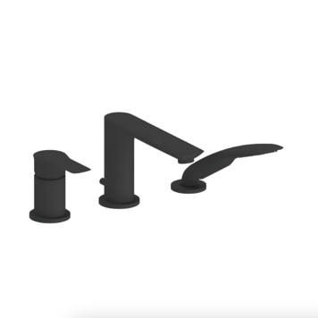 TENZO PRO Robinet de bain 3 morceaux galia noir mat