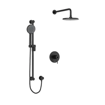 RIOBEL Finition kit de douche avec tête pluie noir mat
