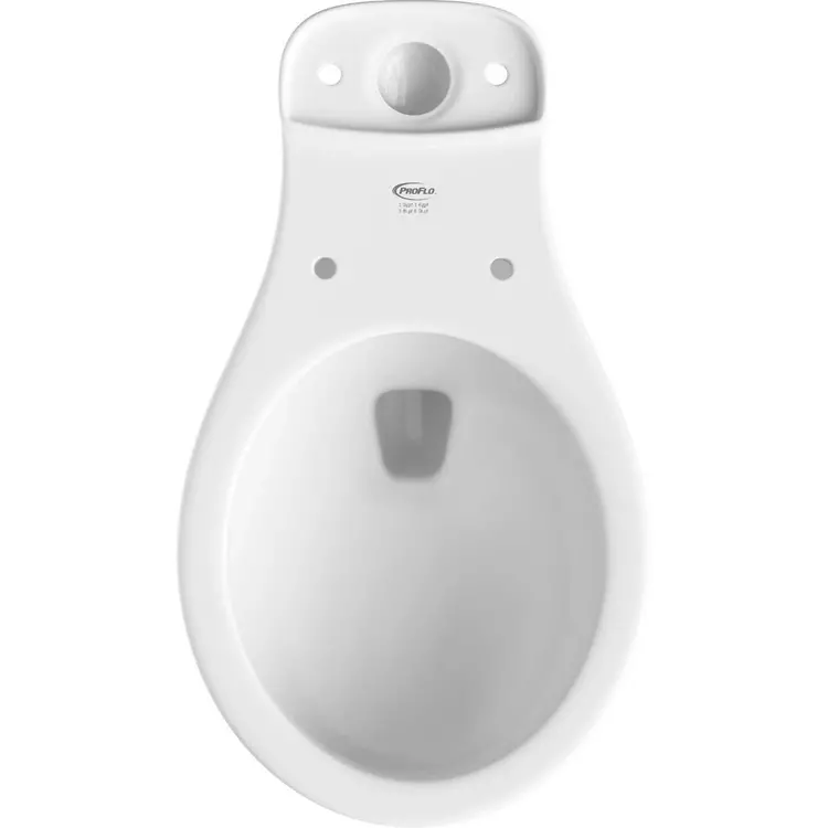 PROFLO Cuvette ronde sans siege blanc