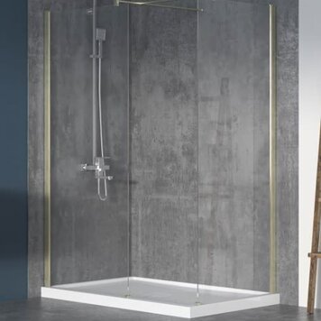 ZITTA Demo_ ecran de douche 36 po or brosse