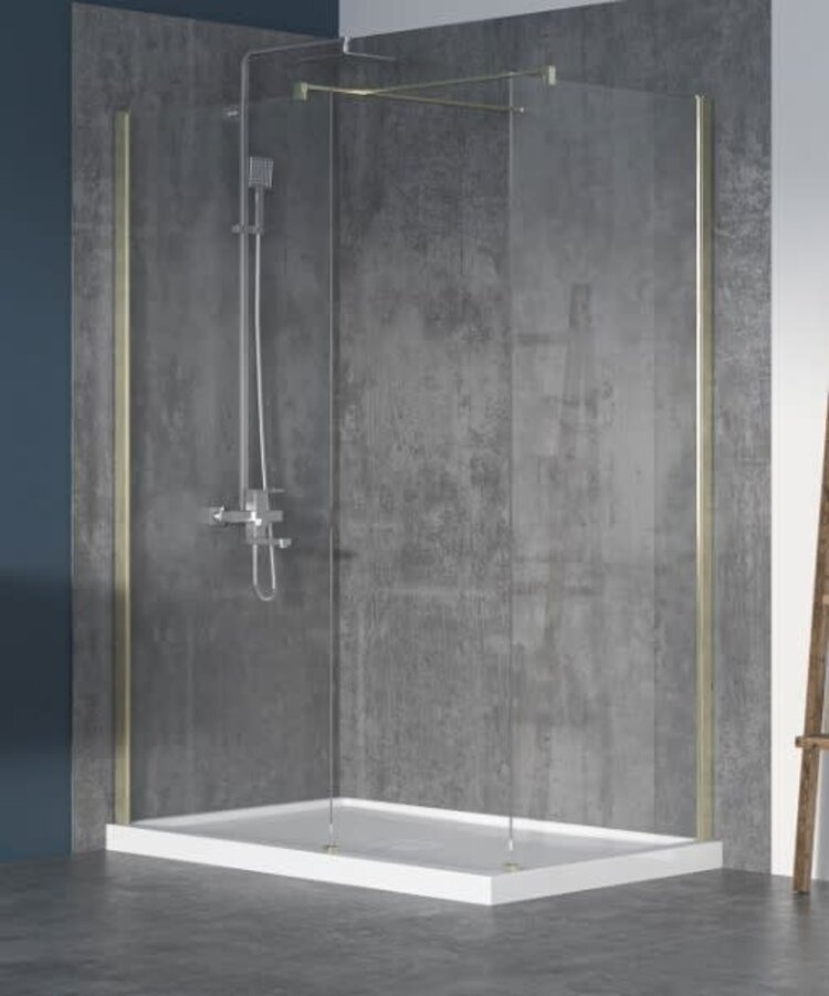 ZITTA Demo_ ecran de douche 36 po or brosse