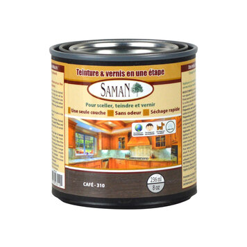 SAMAN Teintur vernis hybride 236 ml cafe