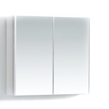 LIGANO Pharmacie-miroir 24po anthracite satiné