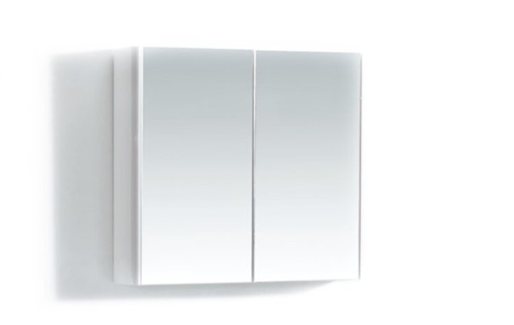 LIGANO Pharmacie-miroir 24po  anthracite satiné