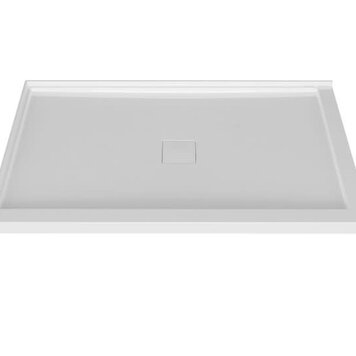 ZITTA Base de douche 72x36 bridé gauche en coin drain aimanté