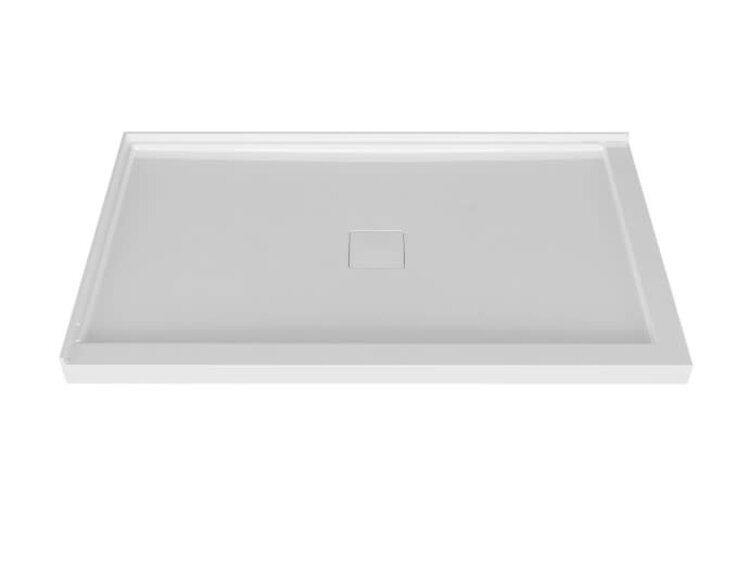 ZITTA Base de douche 72x36 bridé gauche en coin drain aimanté