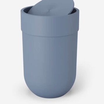 UMBRA Poubelle avec couvercle touch bleu clair