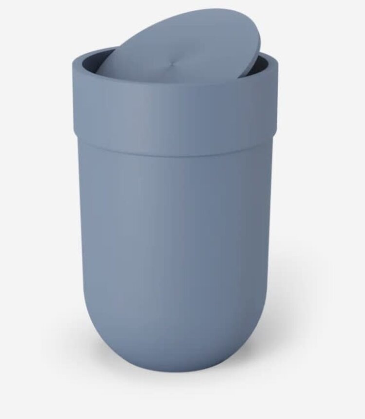 UMBRA Poubelle avec couvercle touch bleu clair
