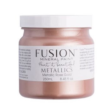 FUSION Peinture minérale fusion 250ml couleur métallique rose gold