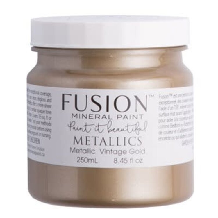 FUSION Peinture minérale Fusion 250ml couleur  métallique vintage gold
