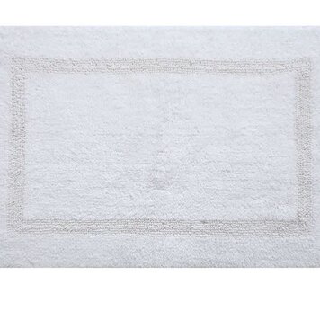 FABSTYLES Tapis de bain basix blanc 20x32