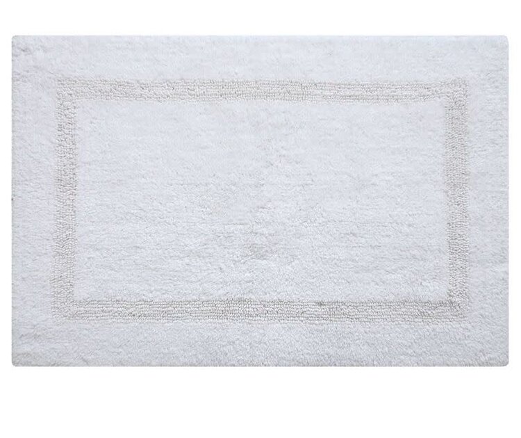 FABSTYLES TAPIS DE BAIN BASIX BLANC 20X32