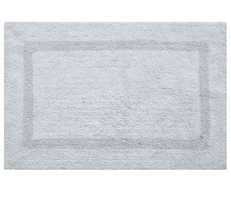 FABSTYLES Tapis de bain basix 20 x 32po gris argent