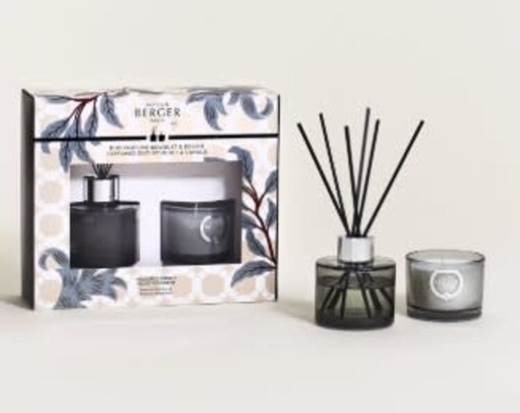 BERGER PARIS Diffuseur avec bouquet mini duo vert velours d'orient