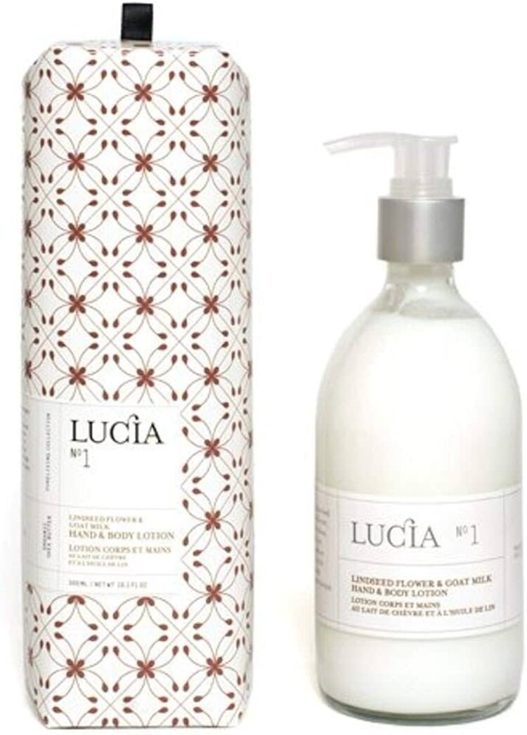 LUCIA Lotion corp et main fleur de lin et chevre