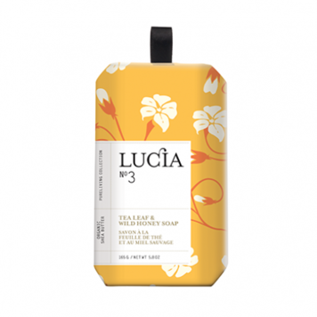 LUCIA Savon beurre de karité feuille de thé et miel