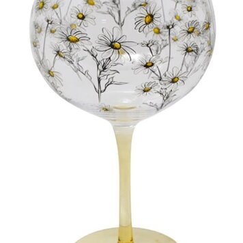 NOSTALGIA Verre avec pied 23 oz marguerite 11 x 11 x 20 cm
