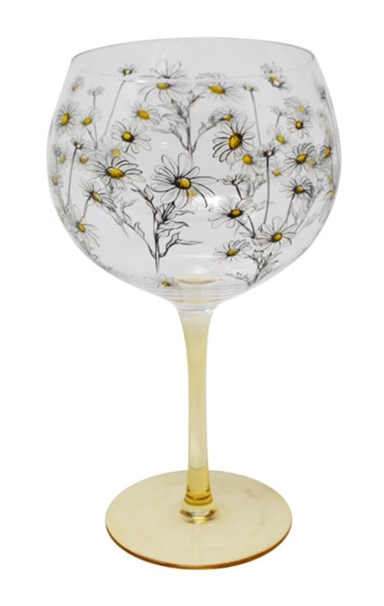 NOSTALGIA Verre avec pied 23 oz marguerite 11 x 11 x 20 cm