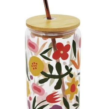 NOSTALGIA Copy of Gobelet avec couvercle et paille  champignons 500 ml
