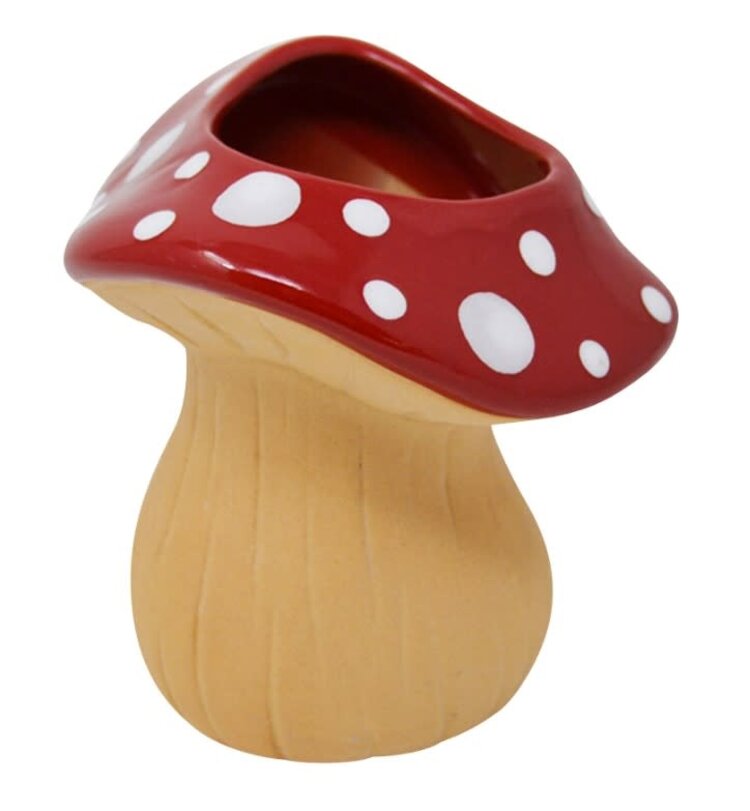 NOSTALGIA Vase champignon 12 x 12 x 10 cm rouge